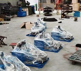 給客戶做好的小型液壓站包裝發貨了